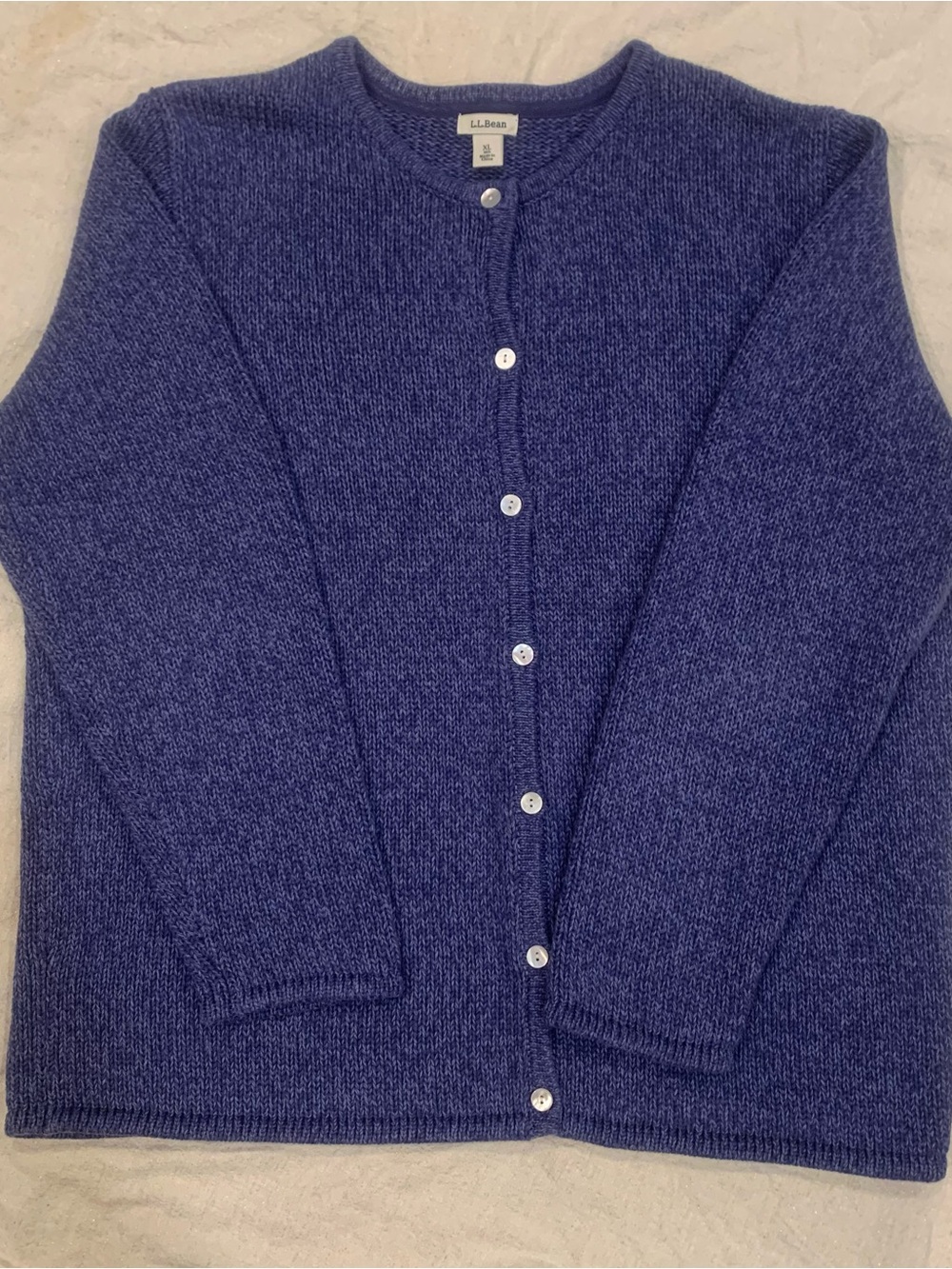 L.L. Bean Button-Front Crew Cardigan Women’s XL